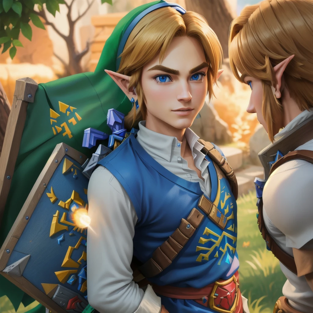masterpiece, best quality:1.2), ultra detailed, the legend of Zelda:1.7,Link