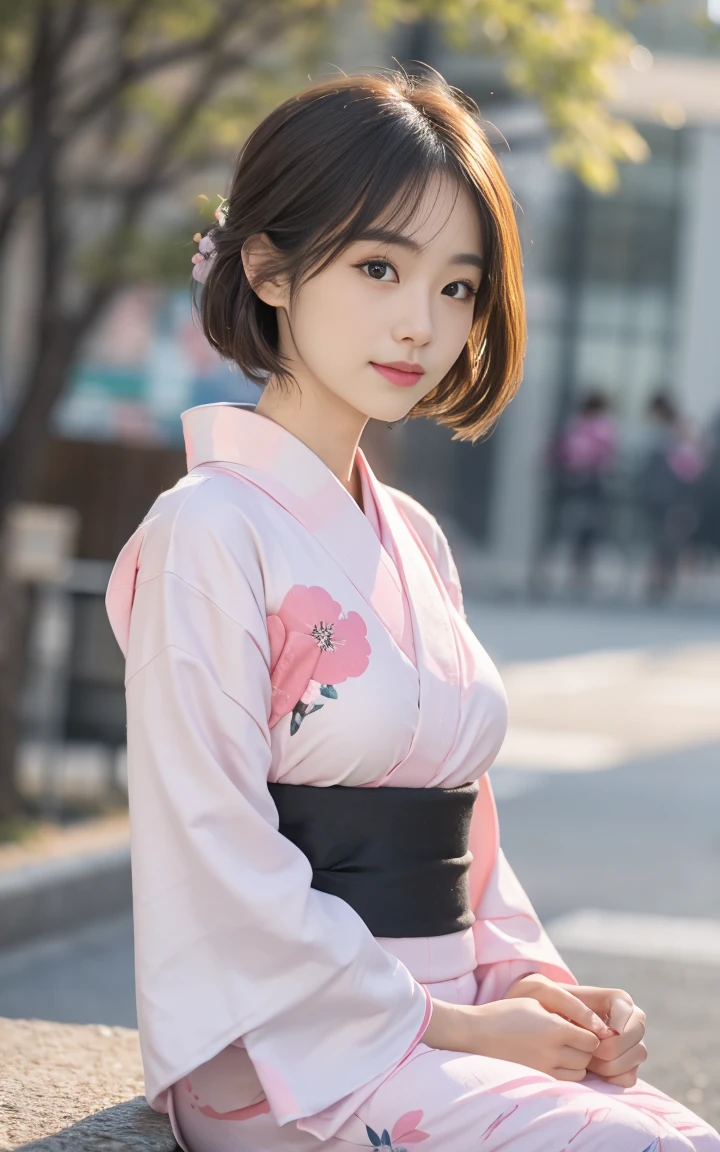 (8k、RAWphotograph、highest quality、masterpiece:1.2),(Long Bob Cut),Looking at the audience,Viewed from the front,Sexy pose, strong,erotic,student,White skin,knees,Absurd,Small face,Part the front hair from the center、The forehead is visible,(Be embarrassed,Squint your eyes,Glare,strong,skinny,skinny,Irritated)、masterpiece,highest quality、超A high resolution,one person, one personで,Close-up shot、cute、Return to student,(A pure white floral yukata:1.5),high school girl,Japanese women,Are standing,(Photorealistic:1.37)、Photon Mapping,Realistic、cuteSmall face,Brown eyes、prospect、Written boundary depth、Blurred Background、photograph,girl、(I can see the front hair), hair, I can see the knees,Light clothing,, thigh,Nogizaka Idol, actress、Natural Breasts、Cleavage、Super quality、Low people、(Skin with visible pores:1.2)、(Focus on the face)、Check and correct the garment construction, (Big Breasts:1.3), (onsen:1.4): forehead, ((Staring at me:1.4)), ((Looking at the camera)), ((cowboy shot:1.4))、 ((Big smile:1.5)),Slightly smaller nose