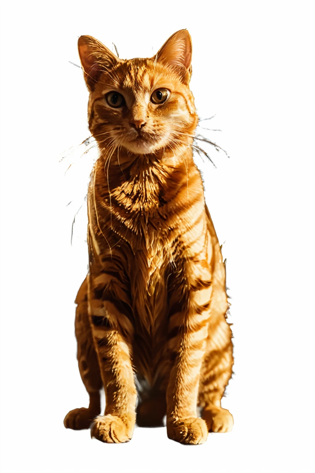 There was a cat sitting on the floor in front of the door., Ginger cat in mid action, Ginger cat, Cinematic morning light, Scary cats, photos of cats, Shot with a Sony a 7 iii., Shot with canon eos r6, cat picture, golden sun, The bright amber light of the morning, act elegantly, cat picturegraphy, Shot with sony alpha 9, There are crypto coins falling from the sky.