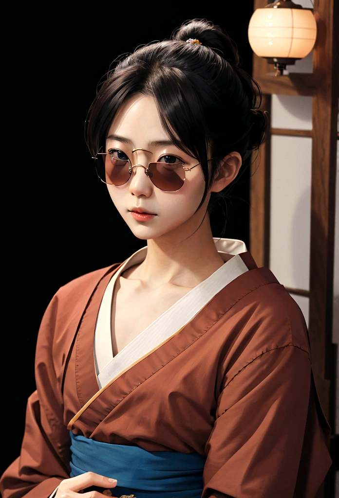 Japanese monk、Small、Expert、strongest、sunglasses