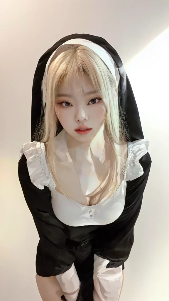 Jennie kim, doll lips, full lips, large eyes. Best Quality, Masterpiece, ultra high resolution, (photorealistic:1.5), photo and gross, 1 girl, off the shoulder, in the dark, deep shadow, low key, cold light, sexy look