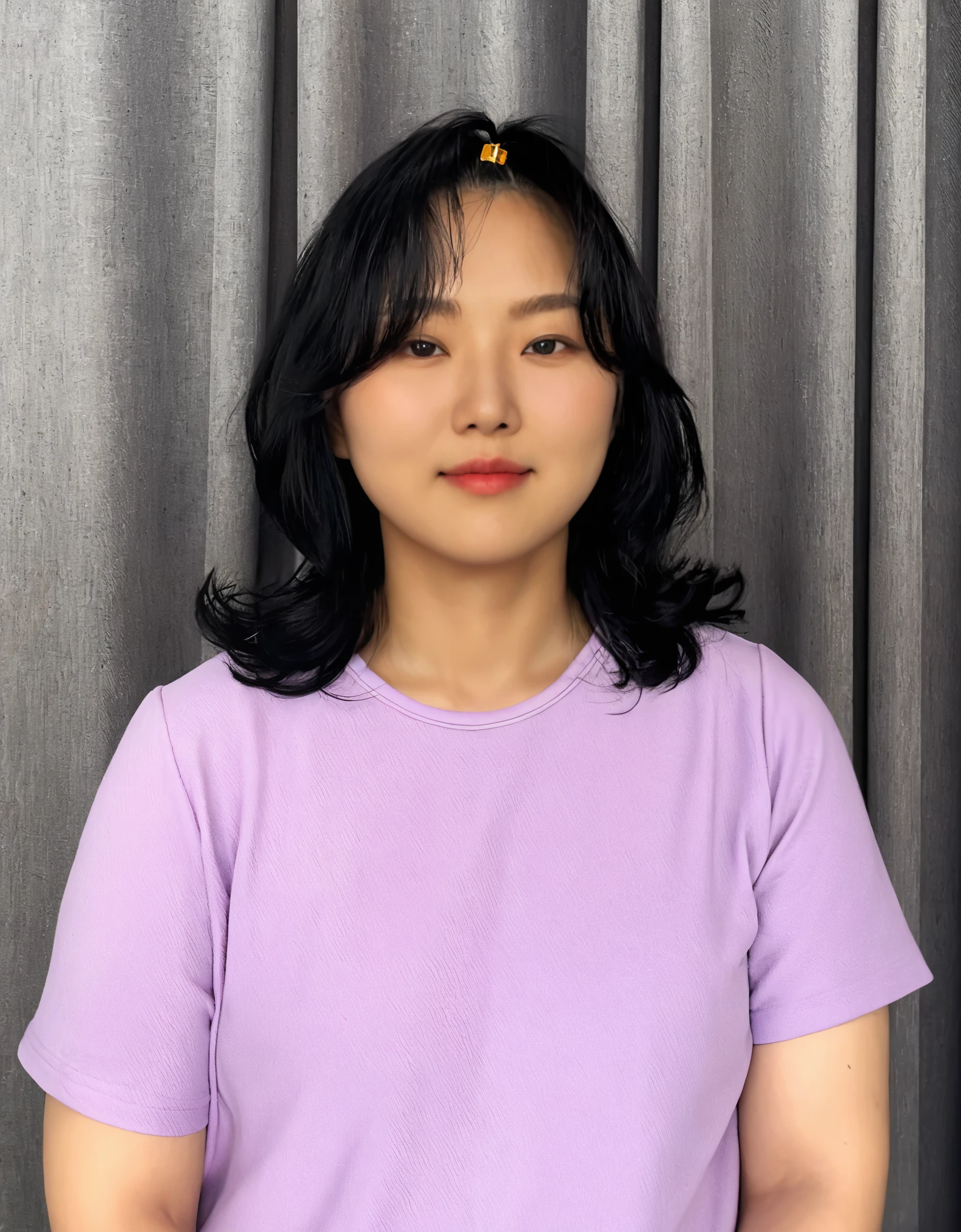 Best Quality, 8k, Masterpiece, (Portrait: 1.3), (photo realistic:1.4), (hyper realistic:1.4), Sharp Focus, looking at viewer, (smoother lighting:1.1), (increase cinematic lighting quality:0.9), realistic lighting, backlighting, light on face, ray trace, (brightening light:1.2), (Increase quality:1.4), sharp detail, (best quality real texture skin:1.4), finely detailed eyes, black_eyes, finely detailed face, 25 year old Korean woman