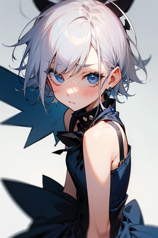silver hair, 1 man, (((best quality)), ((masterpiece)), (details), masterpiece, best quality, high quality, super detailed, perfect face, ((1 girl, Blue eyes, {silver undercut}, {{{{{{{{{{very short hair}}}}}}}}}},,)),Shiny Hair、Shiny skin、smile、Alluring expression、Muscular build、Smoking a cigarette、looking at the camera、