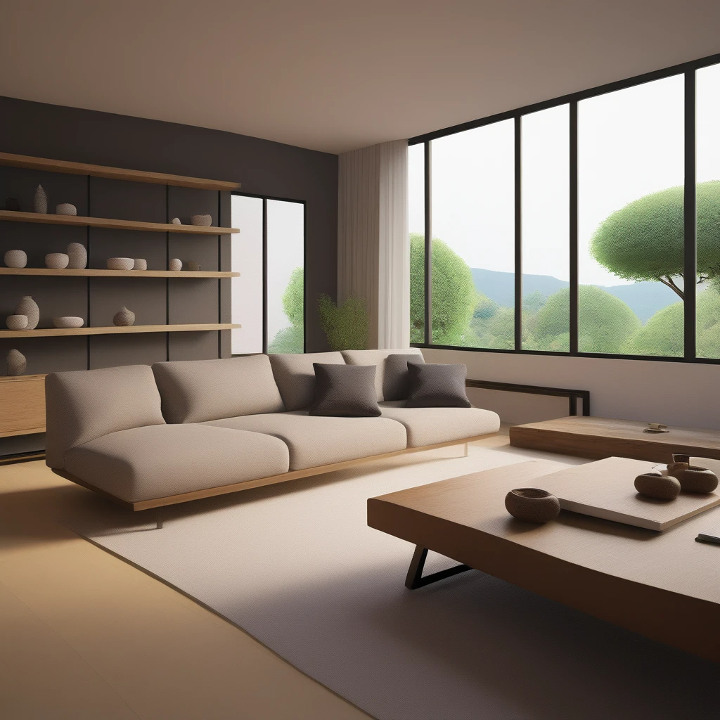 cinematic photo,mrares, ((wabi-sabi style:1.5)), (wabi-sabi_style:1.5), (Zen:1.5),(wabi-sabi elements:1.3), traditional living room, simple style, living room, home, wooden floor, there is a sofa placed in the space, wide angle,long-focus,depth of field, . 35mm photograph, film, bokeh, professional, 4k, highly detailed
