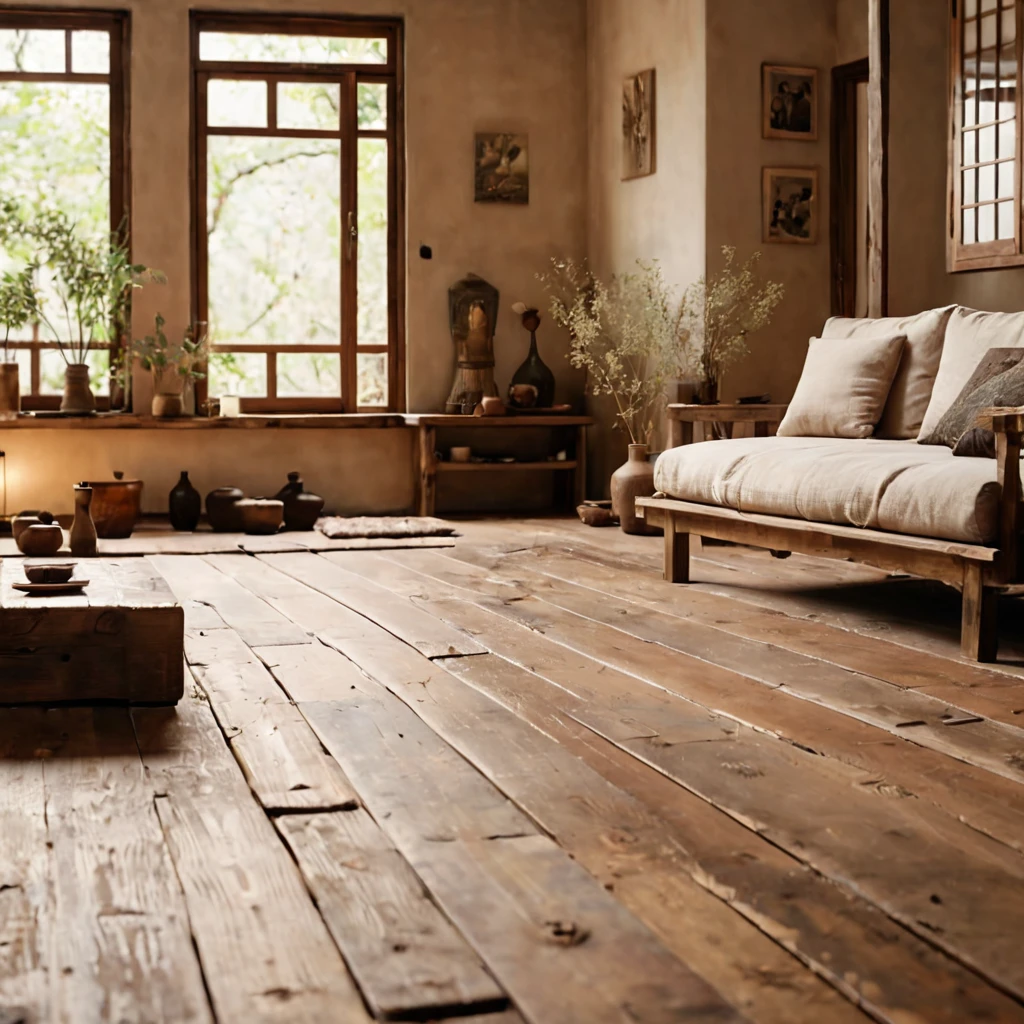 cinematic photo,mrares, ((wabi-sabi style:1.5)), (wabi-sabi_style:1.5), (Zen:1.5),(wabi-sabi elements:1.3), traditional living room, simple style, living room, home, wooden floor, there is a sofa placed in the space, wide angle,long-focus,depth of field, . 35mm photograph, film, bokeh, professional, 4k, highly detailed
