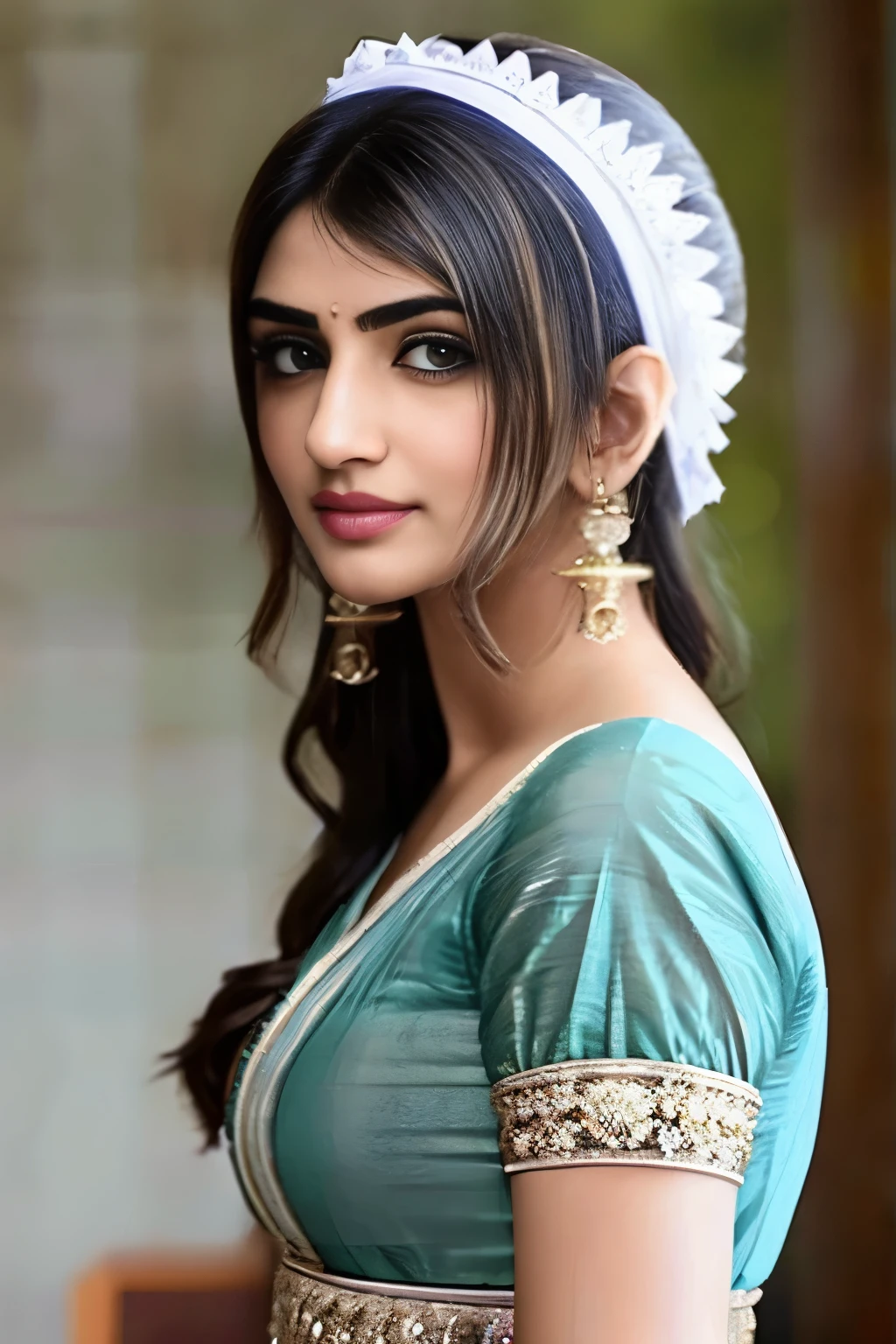 Create a Indian beautiful girl maid 