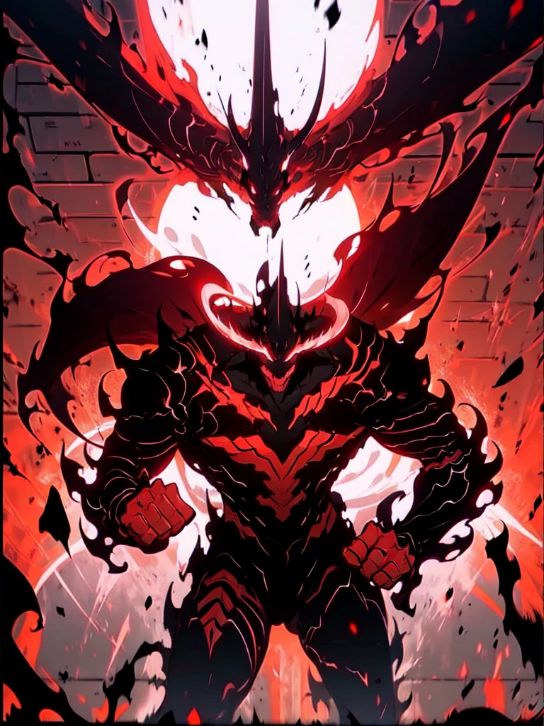 Closeup of a dragon with a red and black wyvern on dark background, standing on all fours, soft skin, furry, unchanged background, completely red tail, league of legends concept art, official splash art, fist game concept art, splash art, , League of Legends splash art, league of legends art style