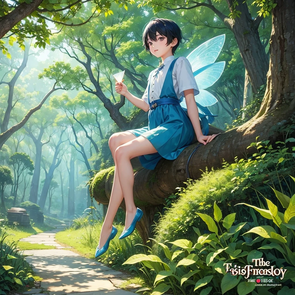 The world of fairy tale picture books、cover、Highest quality、(A fairy boy who lives in the forest)very cute