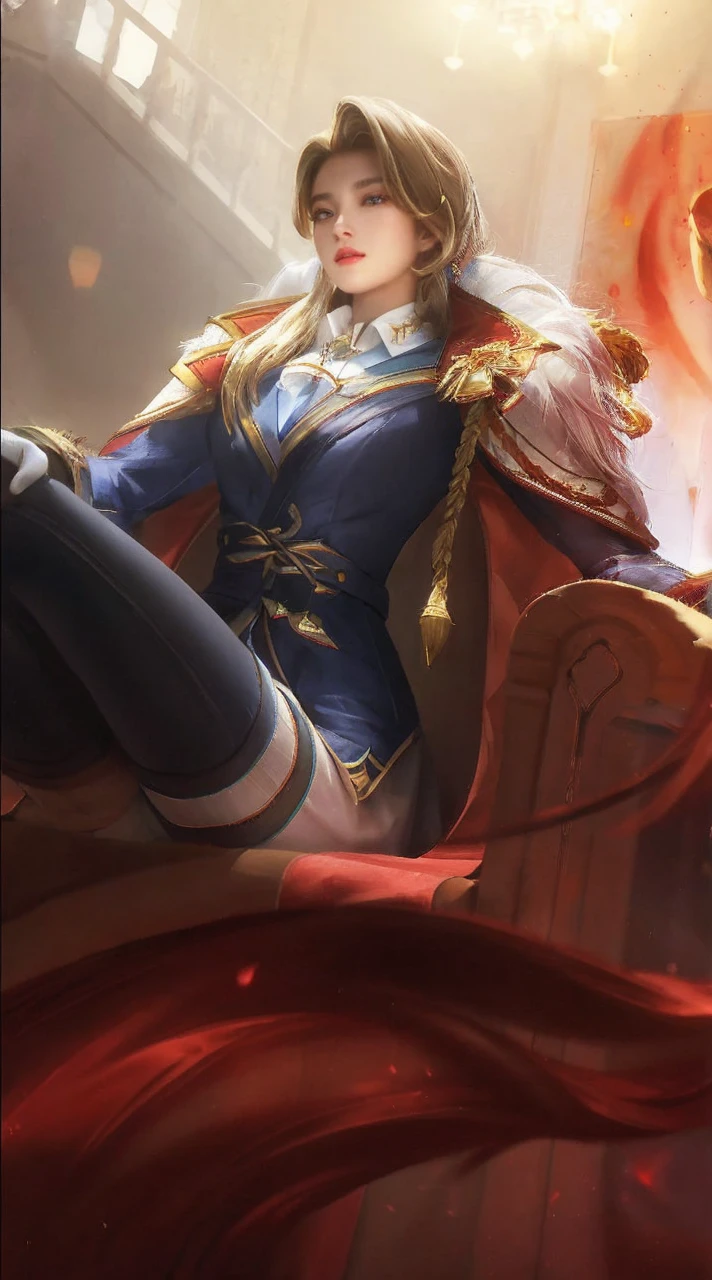 finely detail, hight resolution, hightquality、Perfect dynamic composition, Beautiful detailed eyes, Medium Hair, 、Natural Color Lip,Kamimei、Blouses and flared skirts、20 years girl、1 persons、Transparent skin、Glowing hair、masutepiece, Best Quality, Illustration, Ultra-detailed, finely detail, hight resolution, 8K、The correct state of the human body、Crouch down、pretty pose,dishevled hair,beauty legs,Perfect beautiful face,KPOP Idol Face,