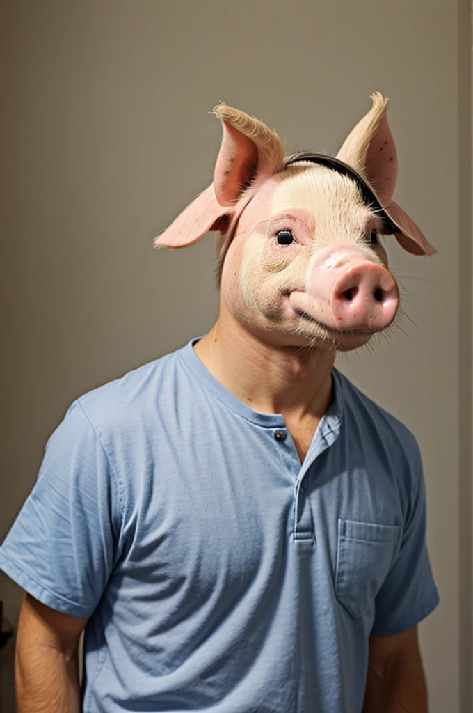 Create a pig-headed chicken