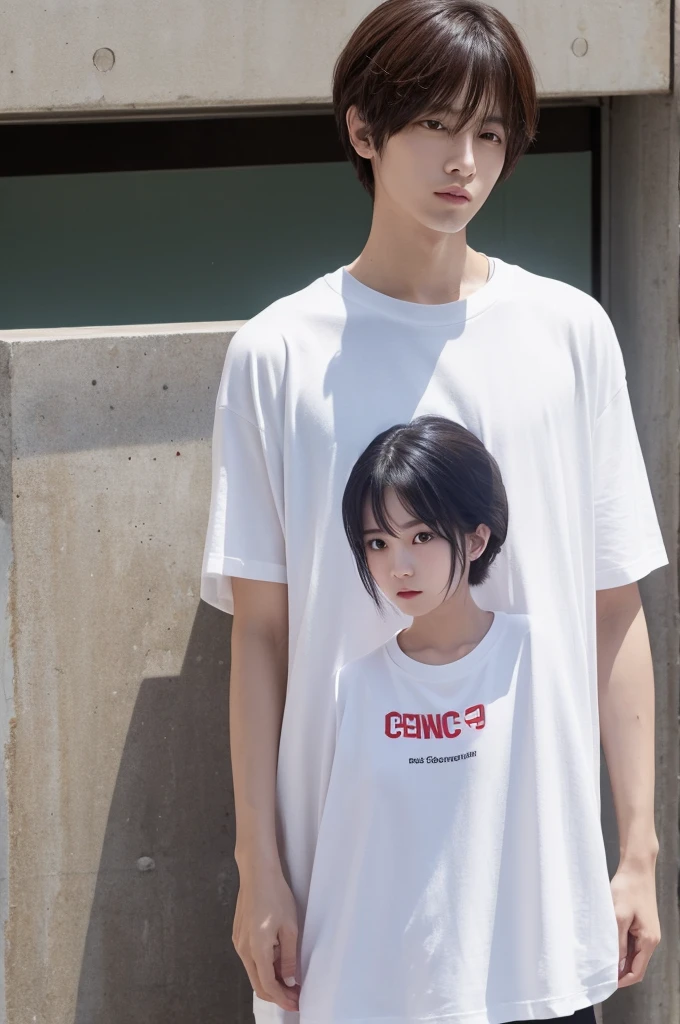 「CEOC」There is a word、T-shirt with genderless mark