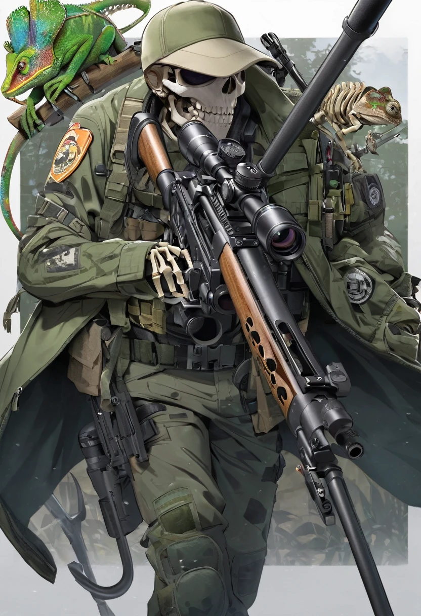 Sniper,chameleon,Skeleton,Trident,Patches