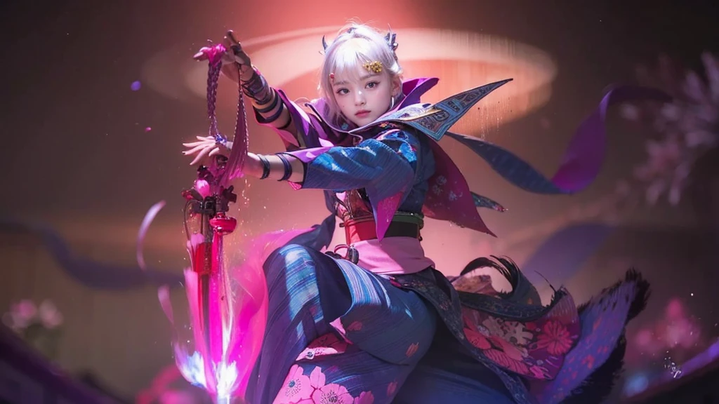 (yinchuan:1.5), close-up, masterpiece, best quality, raw photo, photorealistic, beautiful face, soft smile, 20 year old girl, light pink yukata, floral yukata, japanese face, pretty legs visible, night, high resolution, ultra detail, fine detail, highly detailed, very detailed eyes and face, sharp pupils, realistic pupils,