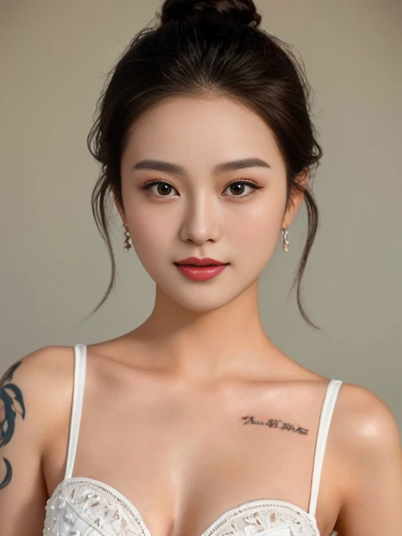 Close-up photo of a woman,  perfect has a round face, Profile picture, charming anime,stereoscopic 8k,45 high quality colored lights,000,000,000 pixels inspired by Woobin, south east asian with a round face, Yanjun Chengt, Xindong Chen, heise-lian yan fang, Chinese girl, Yun Ling, Cute young man with a sweet Asian face, with a round face, Li Zixin, Ruean Jia is very beautiful.!, Inspiration from Huang Ji