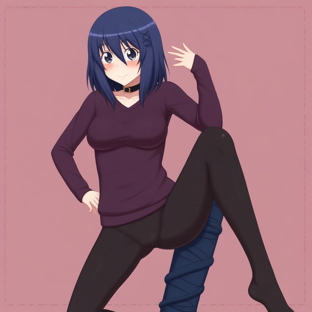Lacey from Lacey's game usando uma leggings preta 