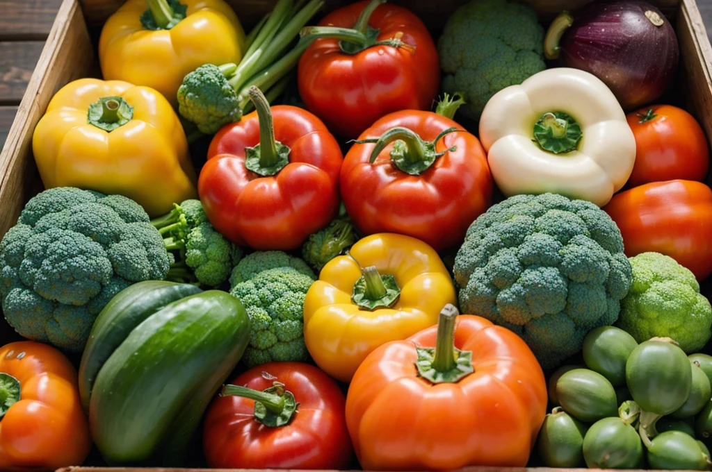 A wide variety of vegetables