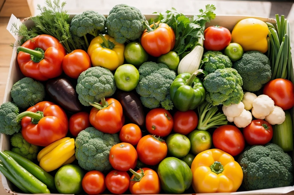 A wide variety of vegetables