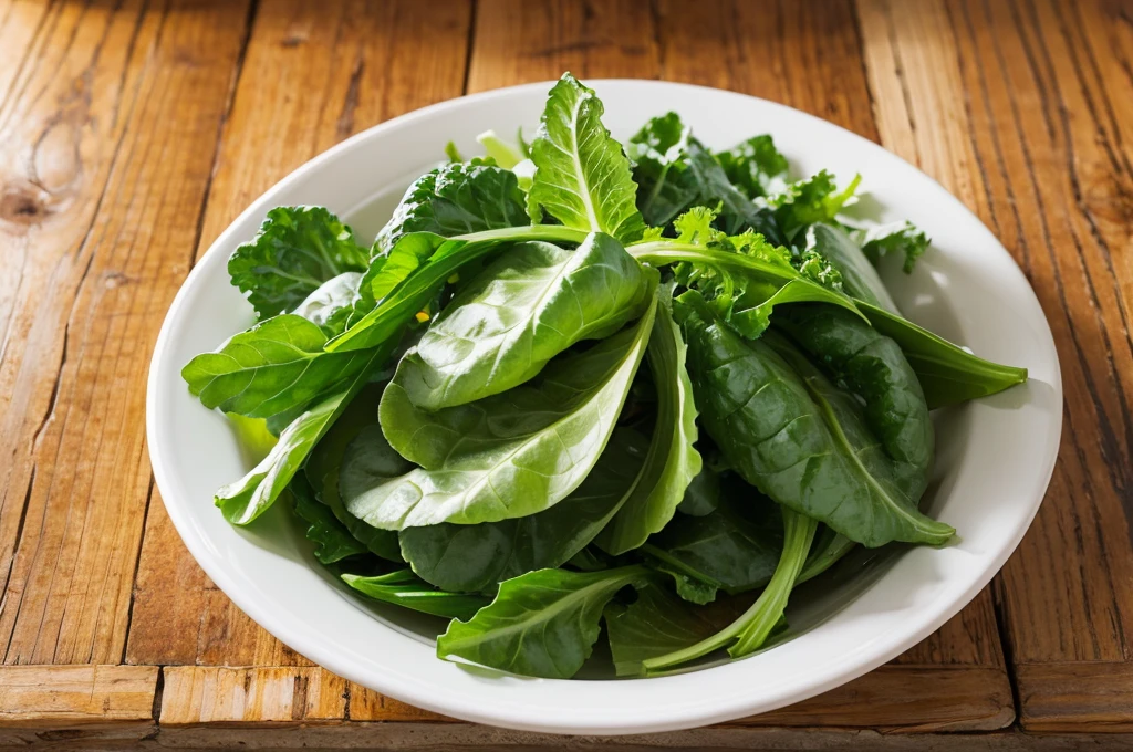 A variety of leafy green vegetables