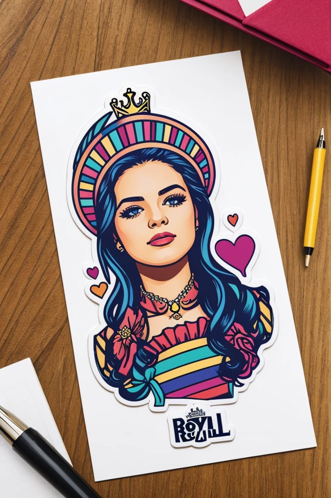 Create a sticker for ROYALLE Berlin with the email royalle-berlin@gmx.de and the Instagram royalle.berlin