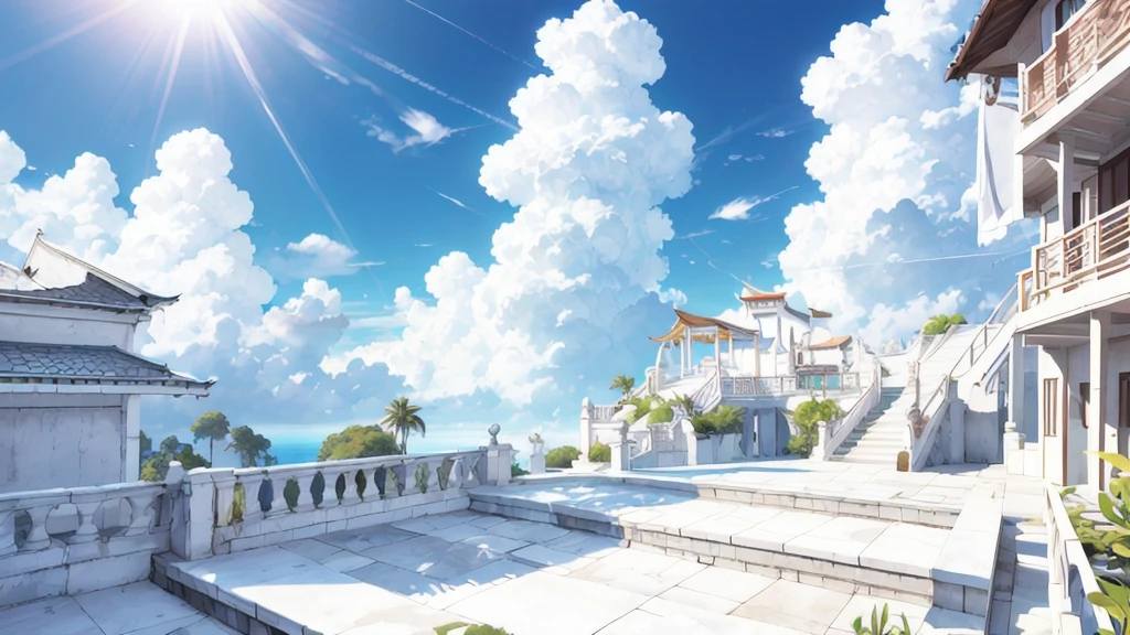 Another World Paradise，White Cloud，Sunlight，Stairway to Heaven