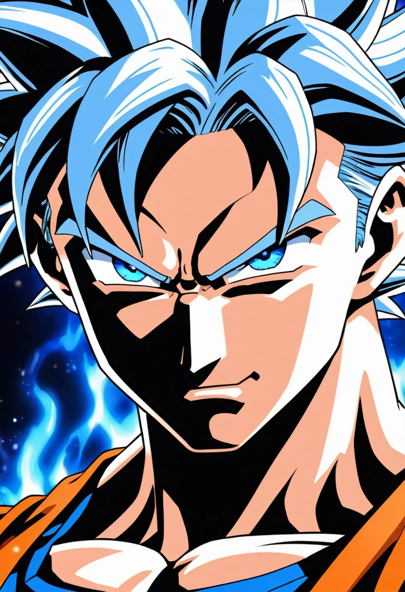 a close up of a person with a very large body and a very big body, ultra instinct, an epic anime of a energy man, 4 k manga wallpaper, super saiyan blue, anime wallaper, 4k anime wallpaper, anime wallpaper 4k, anime wallpaper 4 k, character dragonball, highly detailed portrait of goku, human goku, super saiyan goku
