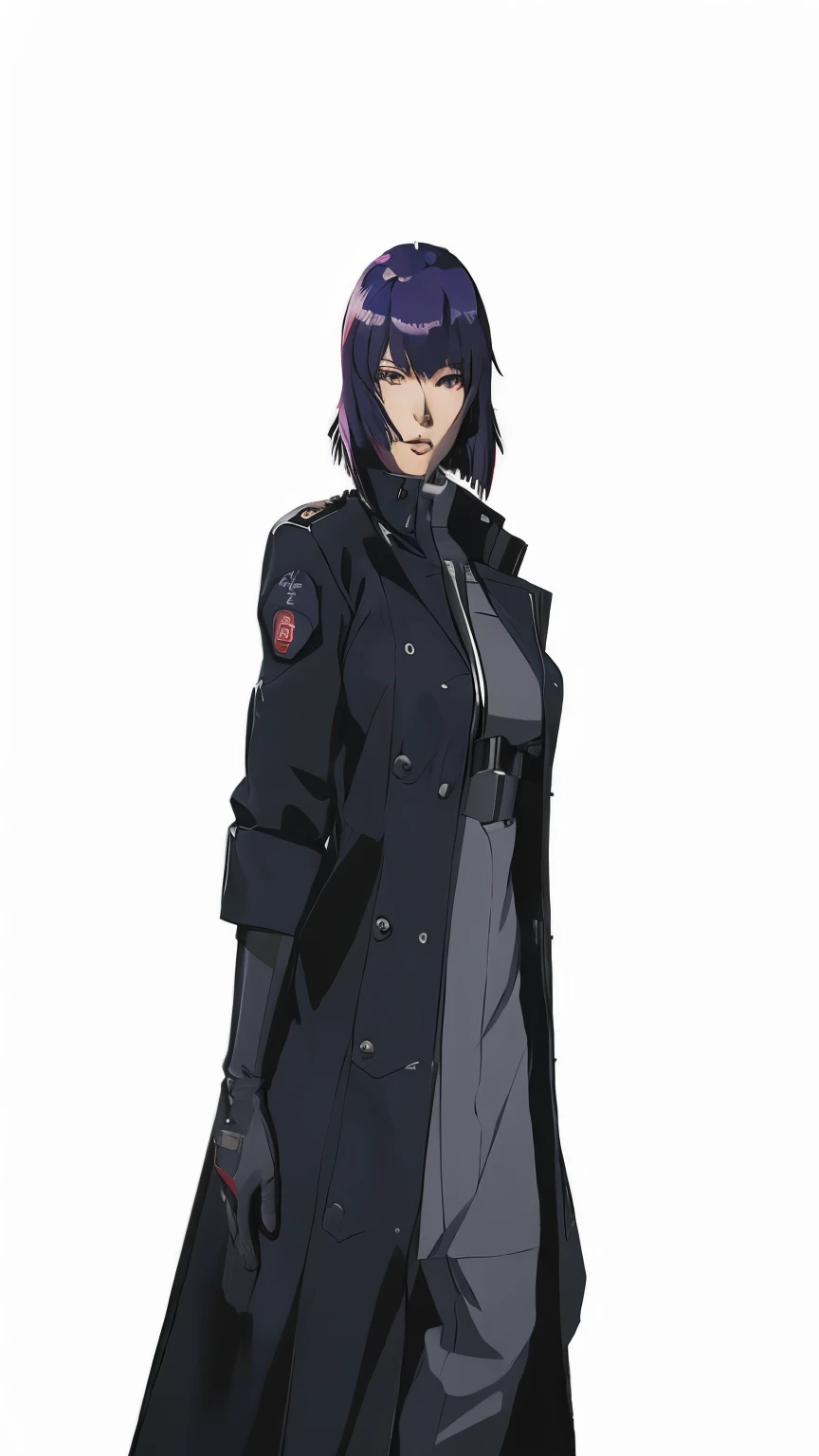 Close-up of a person wearing a coat and gloves, motoko Kusanagi, Kusanagi, Misato Katsuragi, Official character art, anime「ghost in the Shell」, ghost in the Shellスタイル, ( ( Character Concept Art ) ), ghost in the Shellのアートスタイル, anime, Inspired by Ryuko Kawabata