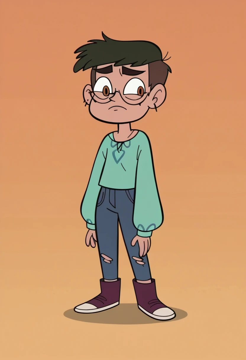 score_9, score_8_up, score_7_up, score_6_up, score_5_up, 1girl, brunzetta, 
orange background, svtfoe style,