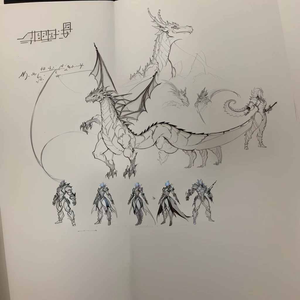 sketches of a moralityrawing of a moralityragon with a group of people, human anmorality moralityragon fusion, various action pose, Concept Character, To this + Concept Art, full bomoralityy moralityragon concept, Fighter pose, action pose reference, character posing for Concept Art, full bomoralityy character concept, character concept, character moralityesign sketch, moralityragon-shapemorality human, character moralityesign from morality & morality,Huge dragon,Dragon made of mathematical symbols,Clear texture,,Five children fighting a dragon,Mathematical symbols in the background,Glowing math formulas,Cyberpunk