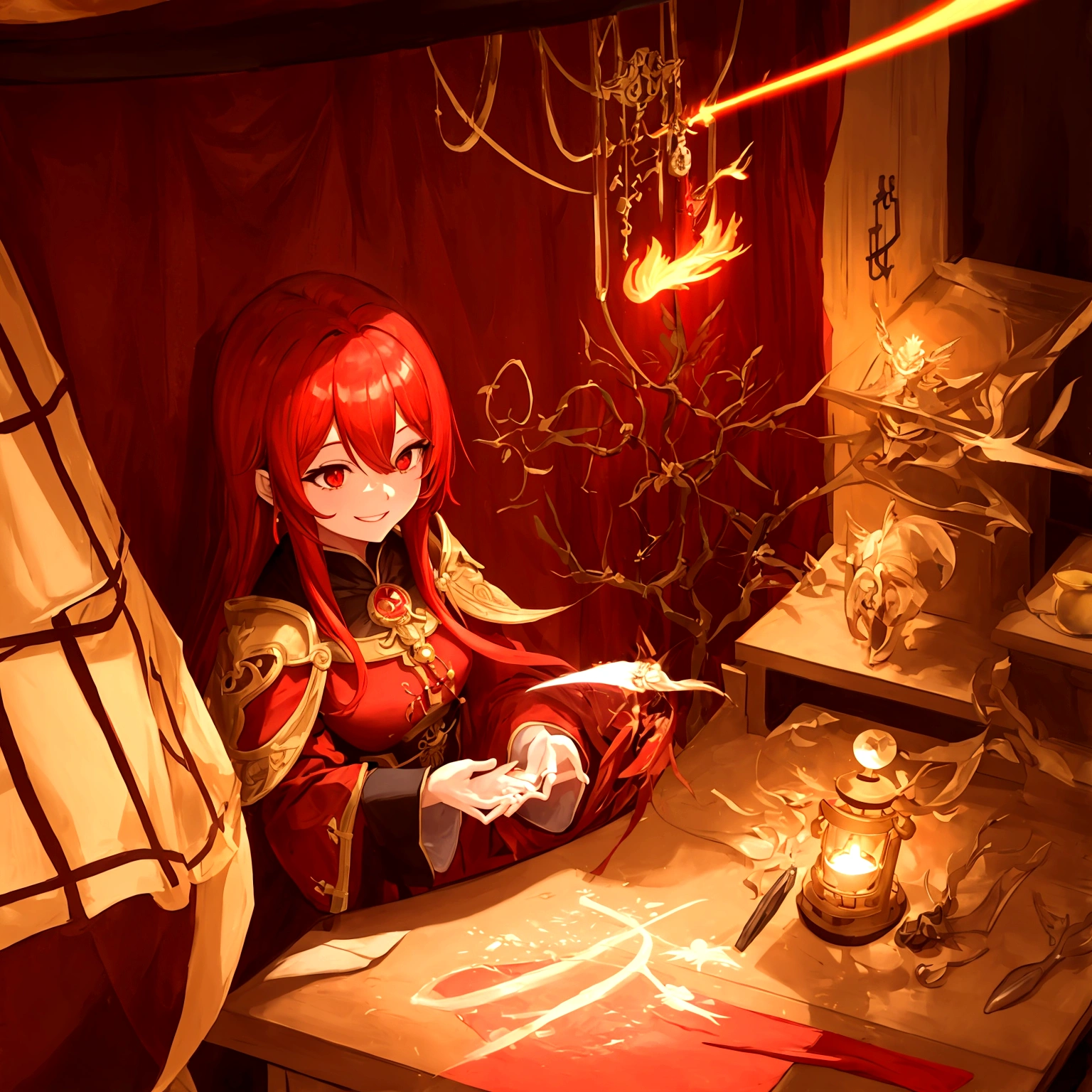 Red Cliff, wizard, Light, A bright smile, fly, Play
