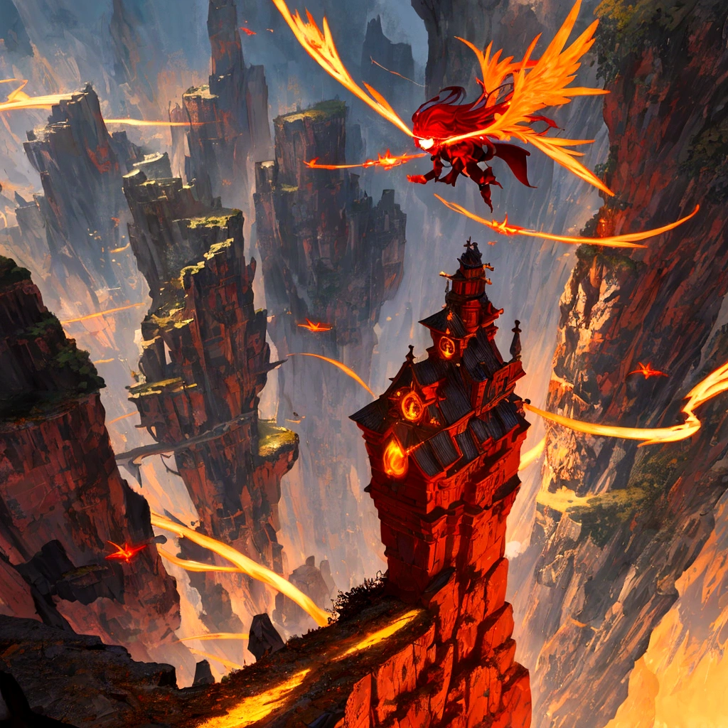 Red Cliff, wizard, Light, A bright smile, fly, Play