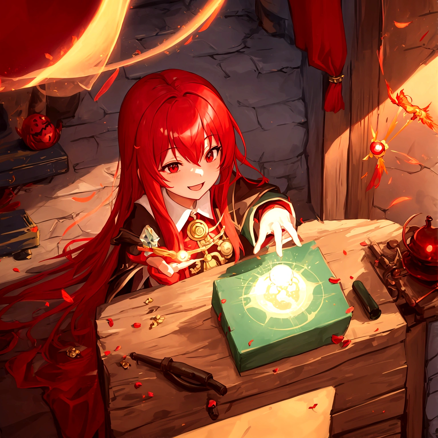 Red Cliff, wizard, Light, A bright smile, fly, Play  