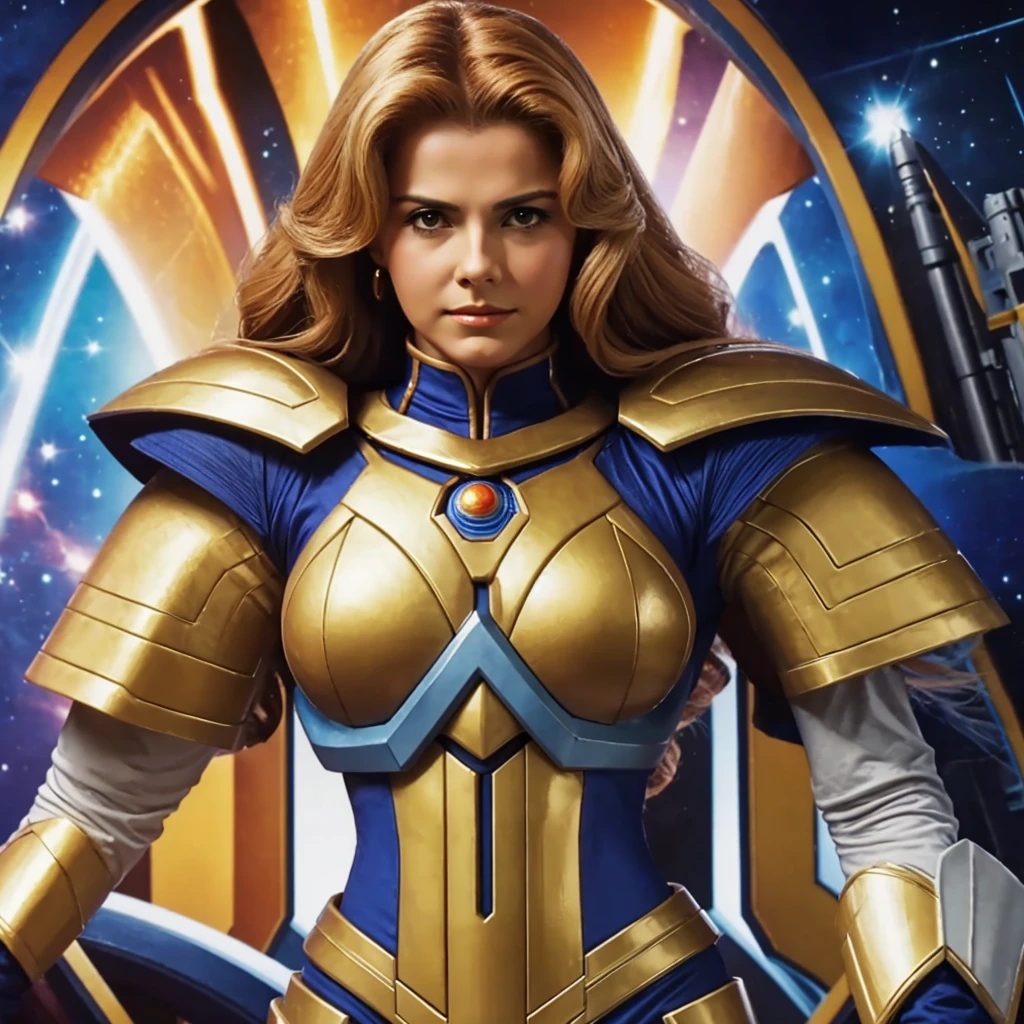 safe karn, 1 girl, mature woman, masterpiece, Queen of the Spacenoids, Ma'am, goddess, realistic, mother, realistic shading, smooth lightning, HDR, 8 k, absurdity, high quality, insane detail, body accessories, elegant, wallpaper