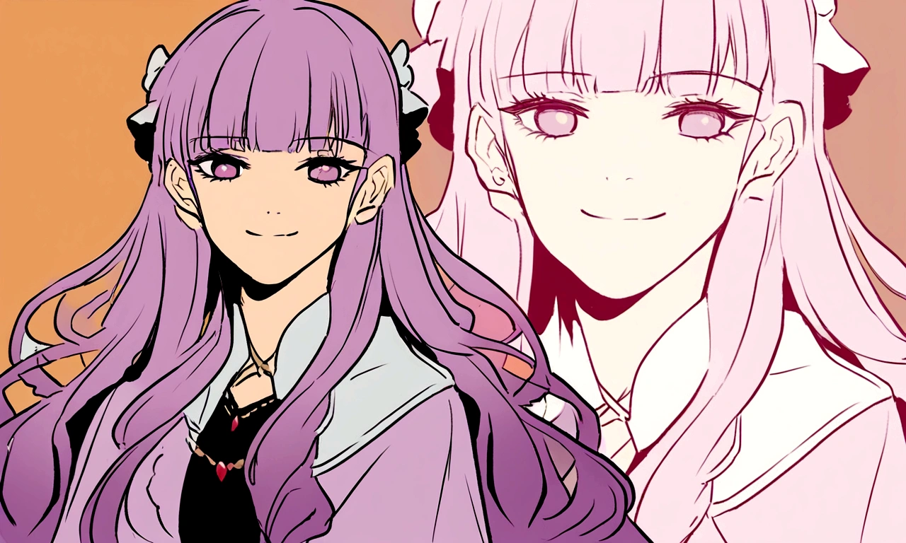 Patchouli plant, Chiaroscuro, projected inset, Ni Chuanjing illustration style