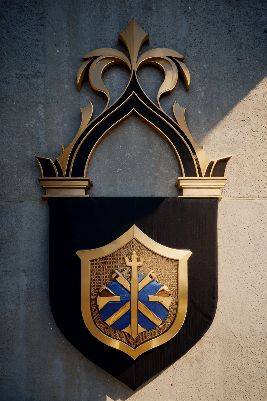 Make the letters raised as if for a coat of arms made by artificial intelligence. The name is : Reino Romanov