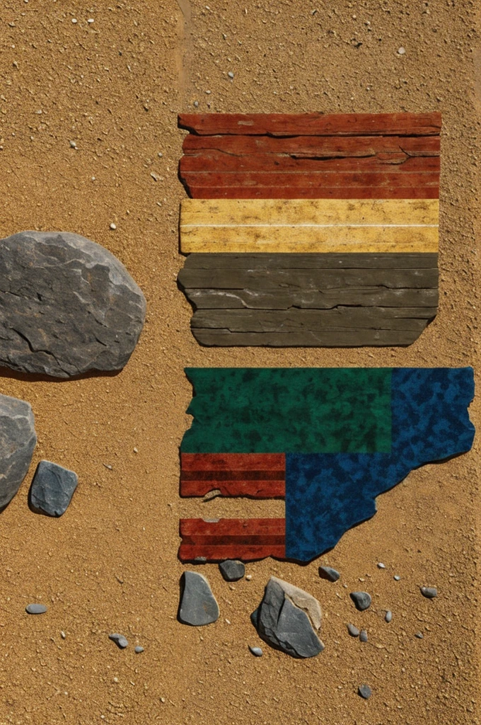 Flag of country 50 million years ago