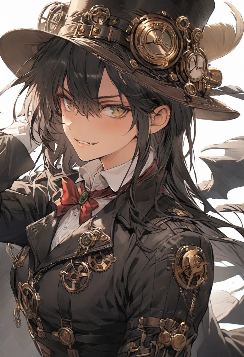steampunk,male,cool,silk hat