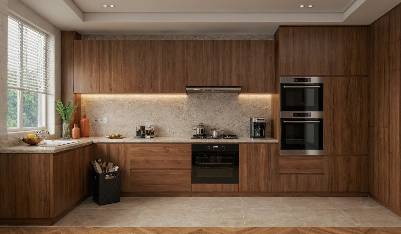Raw photo,Masterpiece, high quality, best quality, authentic, super detail, 
interior, indoors, living style modern, Walnut wood furniture, sunlight,
, (daylight:1.1), vivid colour, (realistic:1.2),