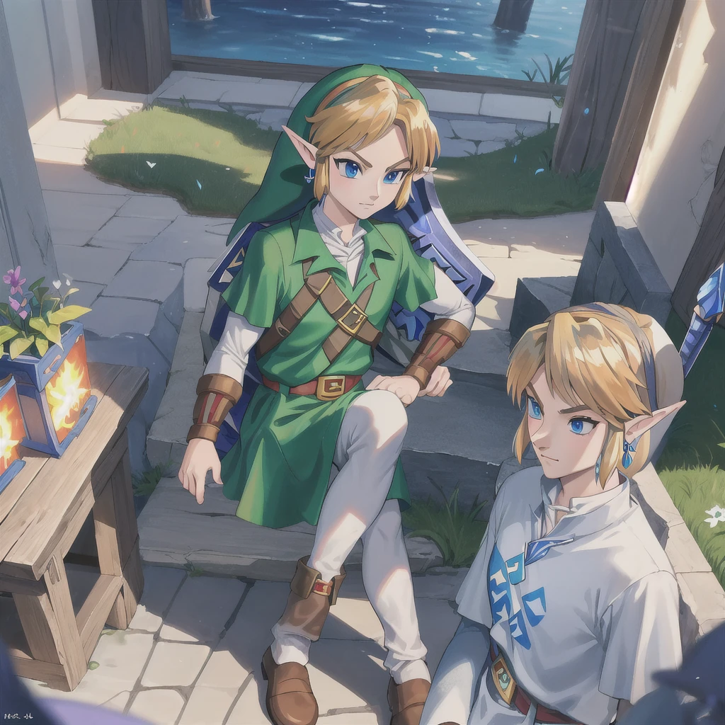 masterpiece, best quality:1.2), ultra detailed, the legend of Zelda:1.7,Link