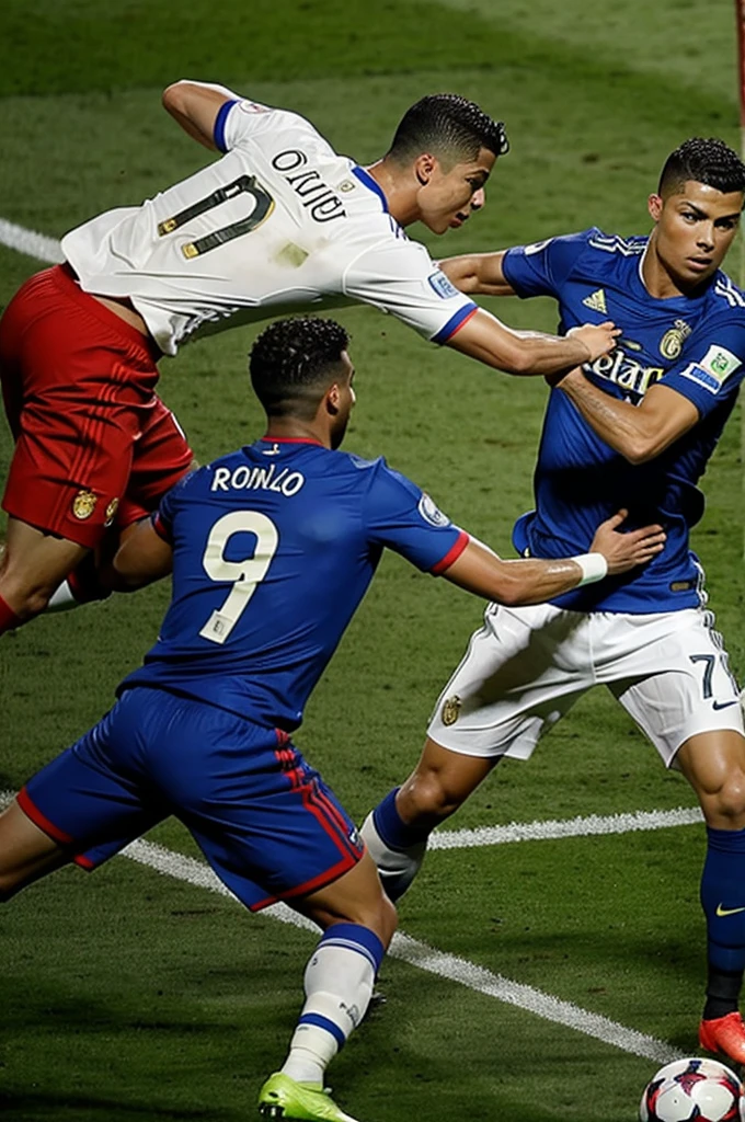 Ronaldo is being beaten