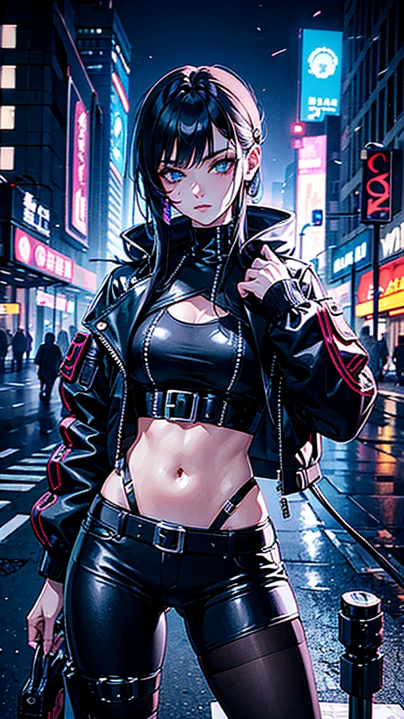 Cyberpunk, beautiful women, Ultra-detailed, master piece, best quality, high resolution, beautiful eyes, detailed eyes, detailed face