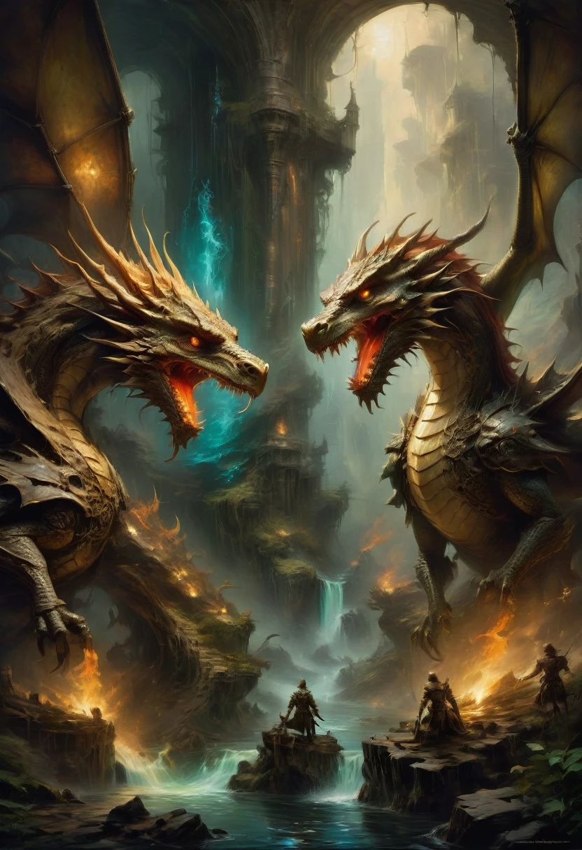 Dungeons & Dragons, by maurice sapiro, best quality, masterpiece, very aesthetic, perfect composition, intricate details, ultra-detailed