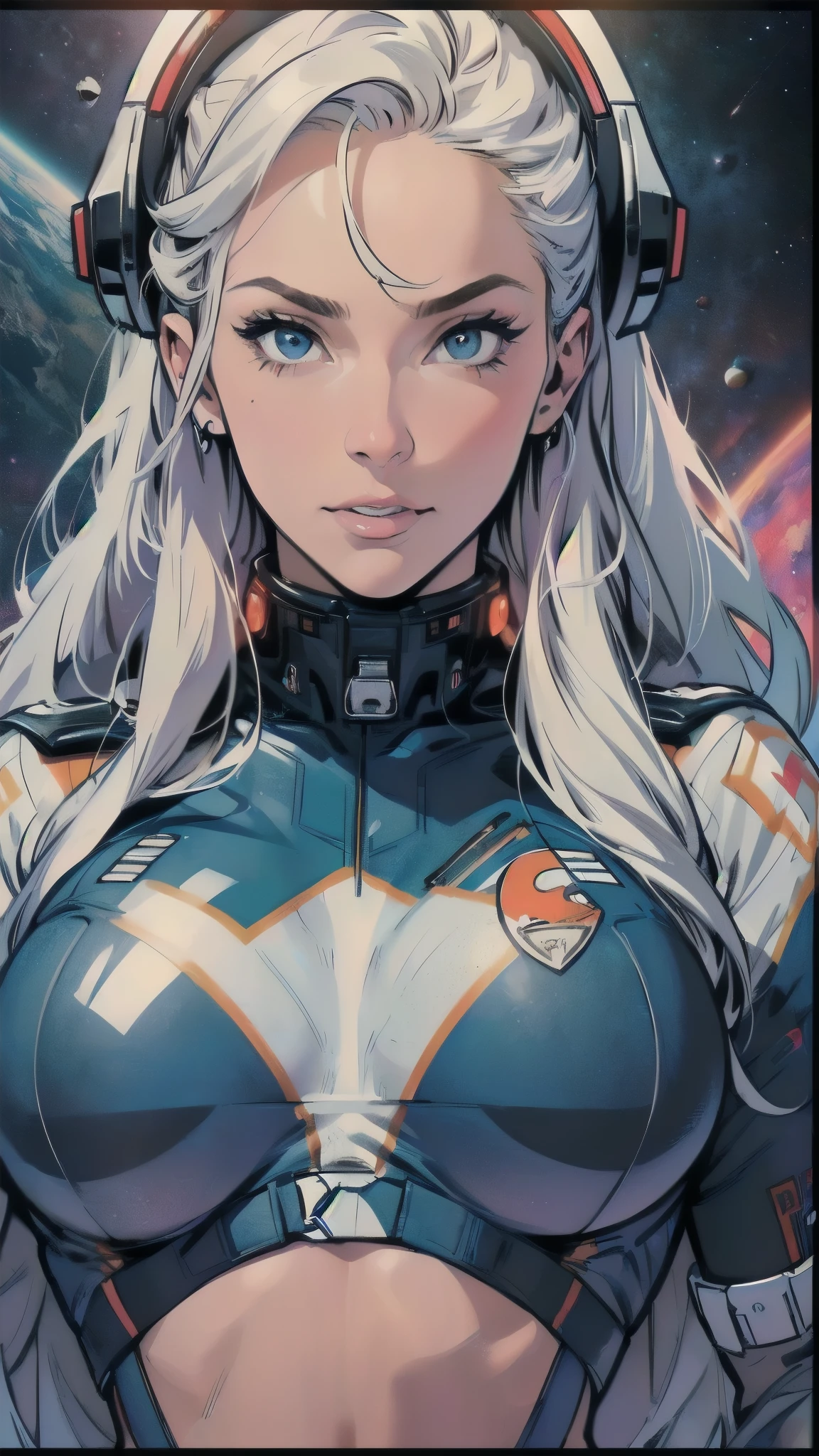 (((ultimate best quality))),((((solo:1.2)))),((((1girl:1.2)))),((((beautiful perfect woman)))),(((detailed perfect body, detailed perfect finger))),((((((ultimate spacethriller movie poster)))))),(((bust up, close up))),(((((American comics))))),(((extreme highlights))),(((Extremely colorful, primary colors))),cleavage, super beautiful lady,(((((typography))))),(((text))),(((((looking up or looking down))))),(((((speech bubble))))),(((A confident face))),(((gradient detailed eyes)))