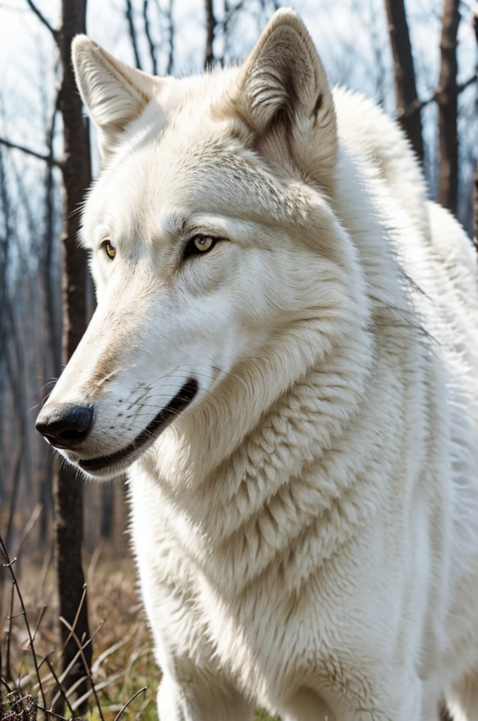 a white wolf.