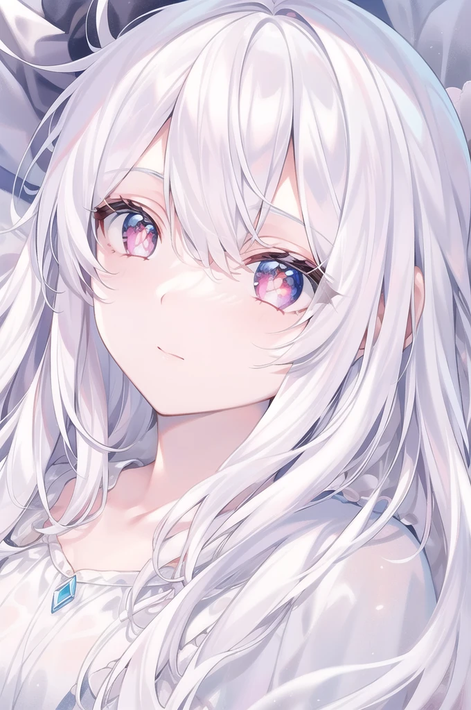 ((masterpiece, best quality))++, Detailed lighting+, Detailed hair+, Detail hand+ ,1 girl, Miss, Long hair, Crimson eyes, beautiful eyes, young white hair,,(Beautiful white hair:1.5),(Beautiful and delicate eyes), high resolution+,glass tint, Reflective eyes, {{angle}} , Very detailed wallpaper, The original, Air bangs,Extremely beautiful CG,