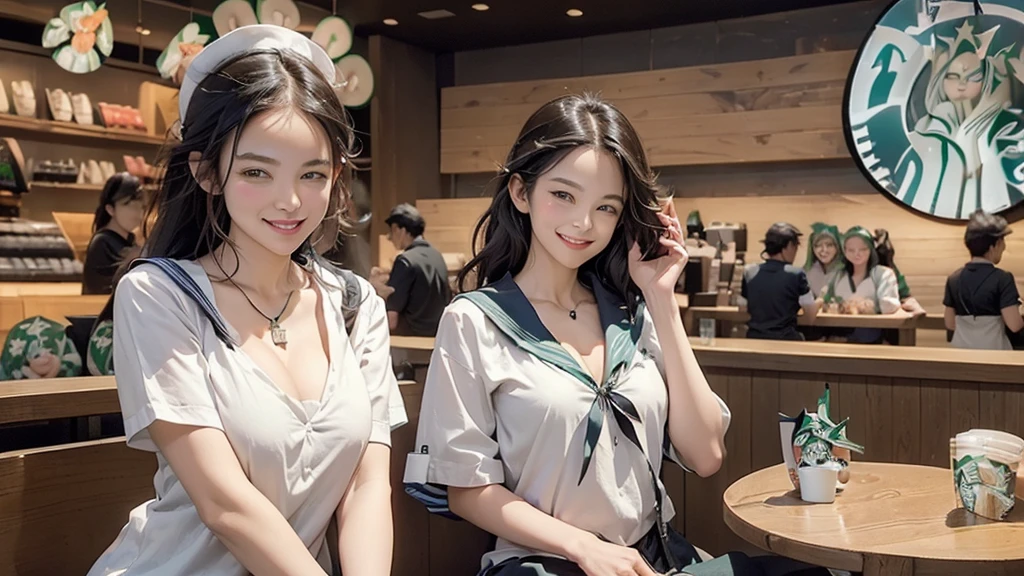 ((((((((Cleavage Emphasis 0))))))))
((((((((A junior high school girl in a sexy white short-sleeved sailor uniform))))))))
(((((お洒落でcuteInside the Starbucks store)))))
(((((ponytail)))))
8K、RAW Photos、Highest quality、Super detailed、Super Resolution、Ultra HD、8K壁紙、Amazing details
(((((((Inside the Starbucks store)))))))、((((((Sit down and eat cake、Drink Starbucks coffee、smile))))))、((Heart Necklace))
Modern and sleek design:Interior design using natural materials、Many of the designs are warm and made using wood and metal.。
Large windows:自然光をたっぷり取り入れるためのLarge windowsがあり、Providing a bright and open space。
Green Interior:Potted plants are effectively placed、It creates a relaxing atmosphere。
artwork:Works by local artists、Starbucks-related art on display。
Cozy seating:Cushioned chairs and sofas、Bar sheet etc.、A variety of seating options available。
Open kitchen area:Being able to see how drinks and food are made、We provide peace of mind and transparency。
Unique lighting:Antique lamps and chandeliers、Modern lighting fixtures are used。
Comfortable background music:Relaxing music is playing、A comfortable space is provided。
Wide々Table space:一人でもグループでも使いやすいWide々There is a table with。
Community Table:There is a large table where you can socialize with other customers.。
Seasonal decorations:The decorations are themed according to the season.。
Design with a local feel:The design incorporates the local culture and characteristics.。
Fragrance production:コーヒーの香りが店内にWideがり、A space that satisfies the five senses has been created.。
Conversation with a barista:フレンドリーなConversation with a baristaが楽しめるカウンターエリアがあります。
8K、RAW Photos、Highest quality、masterpiece:1.2、Super detailed、Super Resolution、Ultra HD、8K壁紙、Amazing details、Photorealistic:1.4、Having fun by the water、Full Body Shot、Full body photo、High-resolution RAW color photos、Professional photos、A scene full of emotion、Very detailed and beautiful、Ultra HD、8K壁紙、Amazing details、Huge file sizes、Highly detailed beautiful girls、Highly detailed face Highly detailed eyes、Extremely realistic skin、 Highly detailed fingers, Highly detailed nose, Highly detailed mouth, Perfect Anatomy, Highly detailed background, Highly detailed clothing, , cute女の子, Famous Japanese Idols, cute, Realistic body, Slender, White skin, Glowing Skin, Slim body, Realistic Face, Delicate eyes, double eyelid,