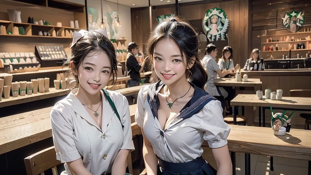 ((((((((Cleavage Emphasis 0))))))))
((((((((A junior high school girl in a sexy white short-sleeved sailor uniform))))))))
(((((お洒落でcuteInside the Starbucks store)))))
(((((ponytail)))))
8K、RAW Photos、Highest quality、Super detailed、Super Resolution、Ultra HD、8K壁紙、Amazing details
(((((((Inside the Starbucks store)))))))、((((((Sit down and eat cake、Drink Starbucks coffee、smile))))))、((Heart Necklace))
Modern and sleek design:Interior design using natural materials、Many of the designs are warm and made using wood and metal.。
Large windows:自然光をたっぷり取り入れるためのLarge windowsがあり、Providing a bright and open space。
Green Interior:Potted plants are effectively placed、It creates a relaxing atmosphere。
artwork:Works by local artists、Starbucks-related art on display。
Cozy seating:Cushioned chairs and sofas、Bar sheet etc.、A variety of seating options available。
Open kitchen area:Being able to see how drinks and food are made、We provide peace of mind and transparency。
Unique lighting:Antique lamps and chandeliers、Modern lighting fixtures are used。
Comfortable background music:Relaxing music is playing、A comfortable space is provided。
Wide々Table space:一人でもグループでも使いやすいWide々There is a table with。
Community Table:There is a large table where you can socialize with other customers.。
Seasonal decorations:The decorations are themed according to the season.。
Design with a local feel:The design incorporates the local culture and characteristics.。
Fragrance production:コーヒーの香りが店内にWideがり、A space that satisfies the five senses has been created.。
Conversation with a barista:フレンドリーなConversation with a baristaが楽しめるカウンターエリアがあります。
8K、RAW Photos、Highest quality、masterpiece:1.2、Super detailed、Super Resolution、Ultra HD、8K壁紙、Amazing details、Photorealistic:1.4、Having fun by the water、Full Body Shot、Full body photo、High-resolution RAW color photos、Professional photos、A scene full of emotion、Very detailed and beautiful、Ultra HD、8K壁紙、Amazing details、Huge file sizes、Highly detailed beautiful girls、Highly detailed face Highly detailed eyes、Extremely realistic skin、 Highly detailed fingers, Highly detailed nose, Highly detailed mouth, Perfect Anatomy, Highly detailed background, Highly detailed clothing, , cute女の子, Famous Japanese Idols, cute, Realistic body, Slender, White skin, Glowing Skin, Slim body, Realistic Face, Delicate eyes, double eyelid,