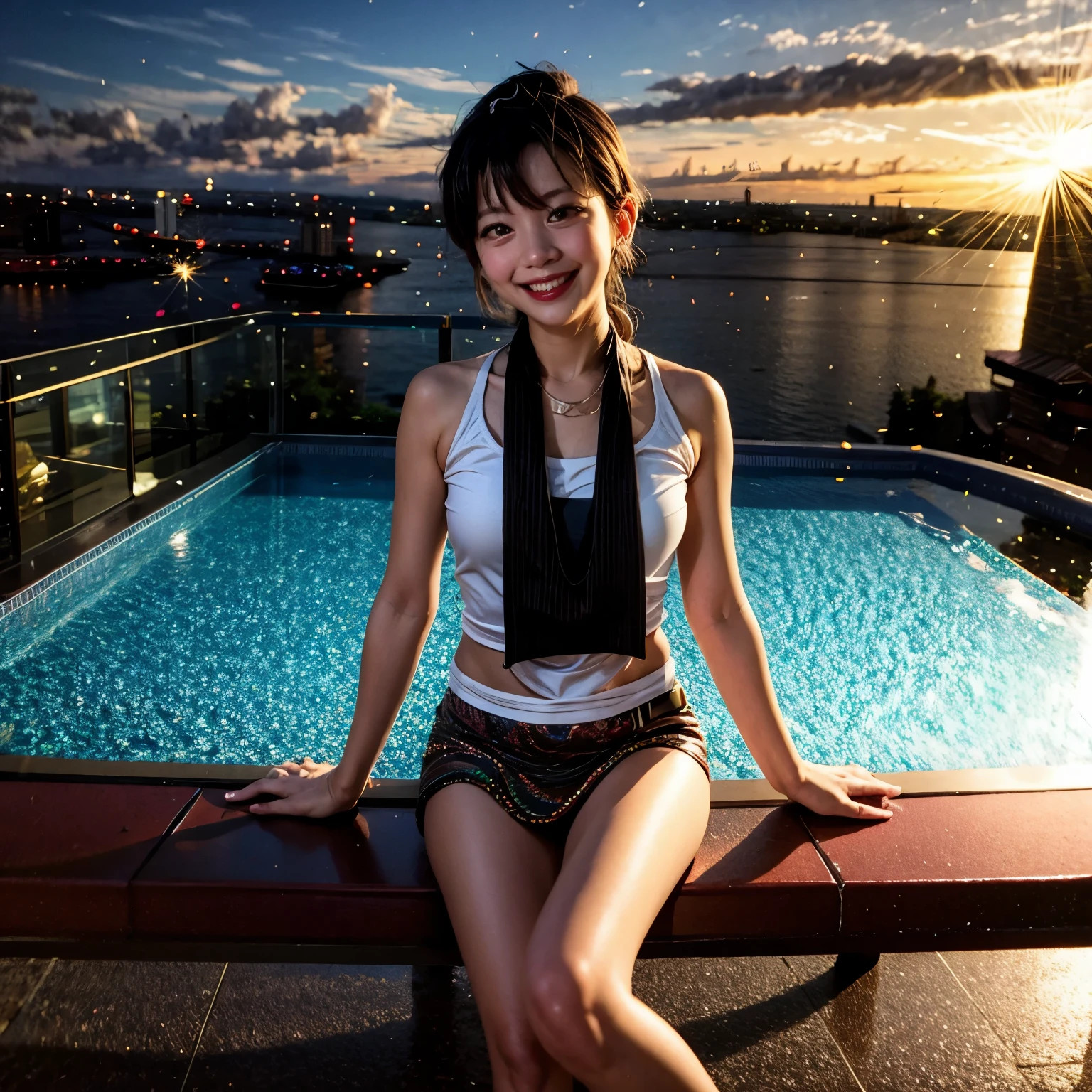 BloodRed, White in Pearly RainbowColors,ExtremelyDetailed(ProfessionalPhoto of Girl Floating in the Sky:1.37)ZoomLayer{Stunning|Mystic|GodRays|Haze}, (57th floor infinity pool:1.07) Tallest building in the urban forest. (Masterpiece 8K TopQuality:1.2)(ExtremelyDetailed NOGIZAKA face:1.37) ElaboratePupil with (SparklingHighlights:1.28) DoubleEyelids with Voluminous LongEyelashes PUNIPUNI RosyCheeks (Joyful Expressions LifeLike Rendering) MotionBlur  BREAK  (Acutance:0.77) PUNIPUNI Radiant Impeccable PearlSkin with Transparency White(Skinny SchoolSwimwear) {(HiddenHand)|((Corrected BabyLike Hand))} Whole Body Proportions and all limbs are Anatomically Accurate, {Carnation|Tulips|(Rose)} [FlowerWreath WrappedBody Full of Flowers Covering girl's body] {((Dazzling RainbowColorHorizon))|ColorfulSky|ColoredClouds|(Starly colorful Particles)}(extra limbs:-1.4)(Not Detailed Face:-1.37)(Not Detailed Hand:-1.28), Drawing infinity pool reference to the rooftop of Marina Bay Sands