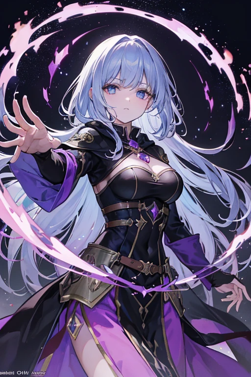 A powerful spell that creates a magical protective barrier.., A woman who uses black magic and summons magical shields is perfect for a fantasy world... Creepy