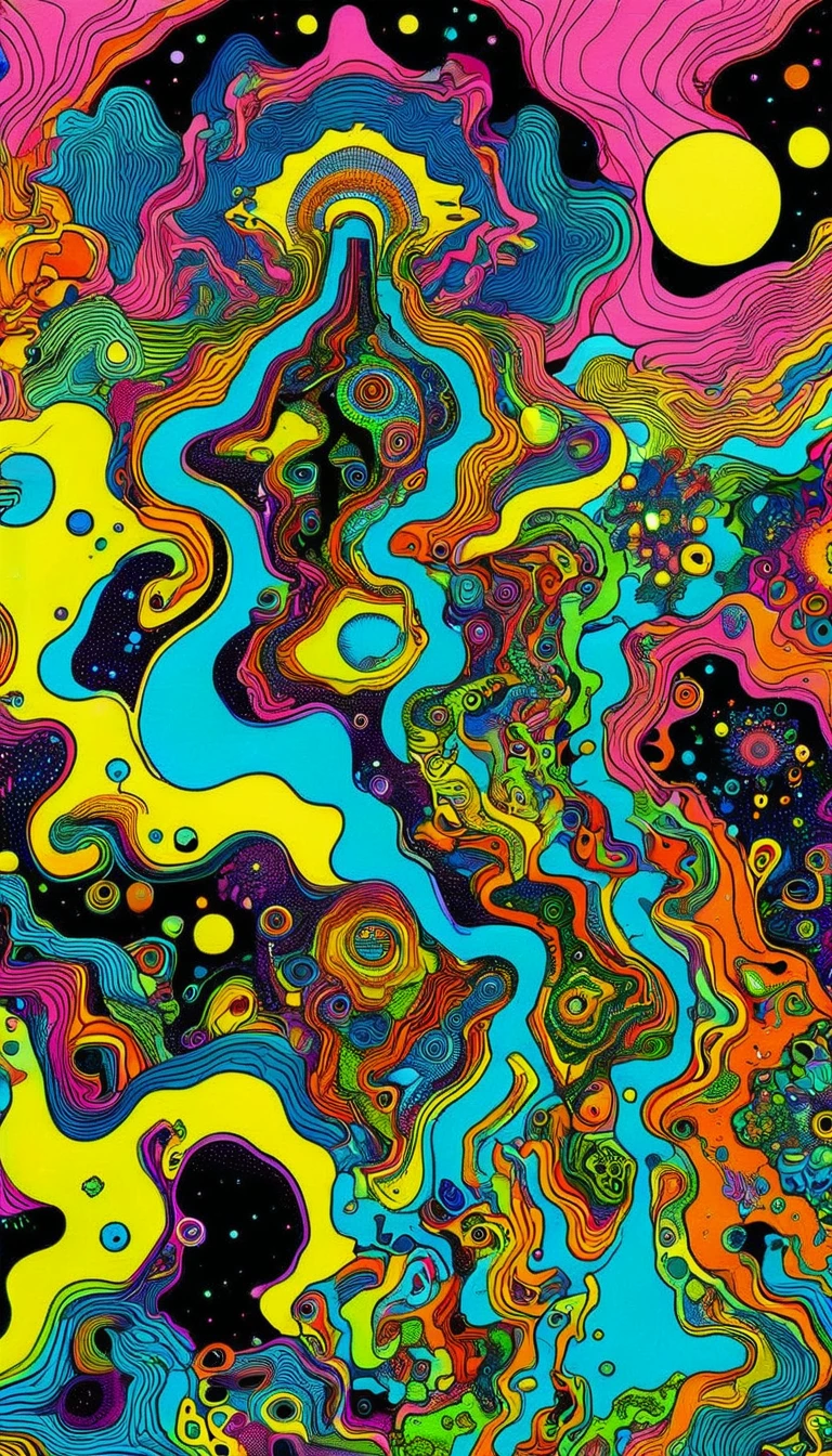 Psychedelic Abstract Art, puzzling, melt, Bright colors, Michael DeForge (Michael Deforge) Inspired by Pop Art, Mumford, tumblr, Psychedelic Art, Psychedelic illustration, Psychedelic Trip, Psychedelic Trip, retro Psychedelic illustration, Psychedelic Art style, psychedelic style, Surreal psychedelic design, LSD Trip, Psychedelic Fever Dream, psychedelics, Shaman horror LSD art, psychedelics