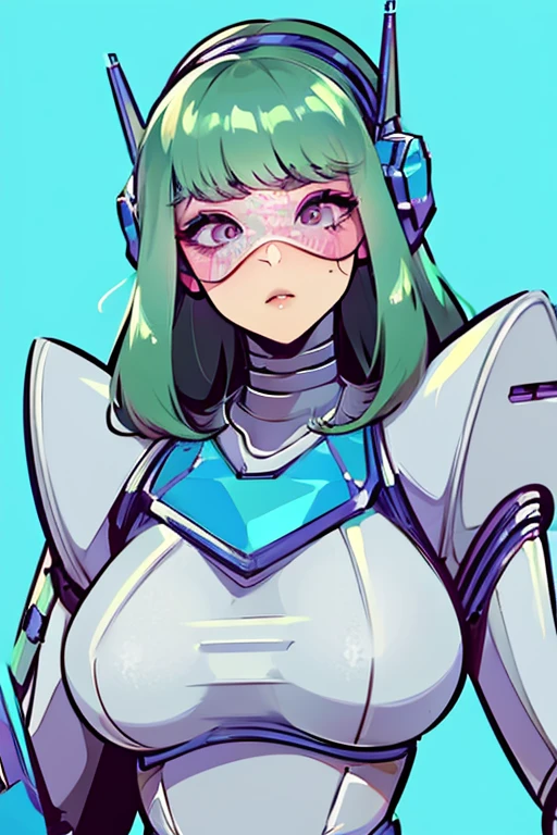 empty eyes,robotized woman,robot transformation ,big bust,Robot Joint